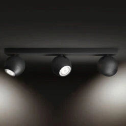 Philips Hue Buckram 3-flammig Dimmschalter Schwarz -Lampen Welt 7534226 3