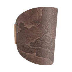 ALMUT 1411 Wandleuchte Geschwungen Walnussholz