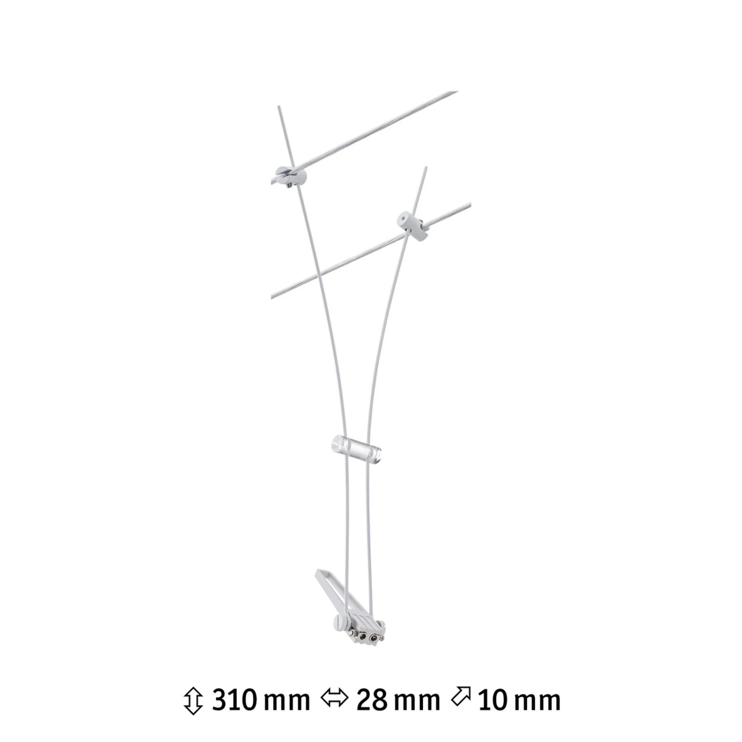 Paulmann Comet Einzelspot Für Seilsystem, Weiß 4 Paulmann Comet Einzelspot Für Seilsystem, Weiß – Bild 4