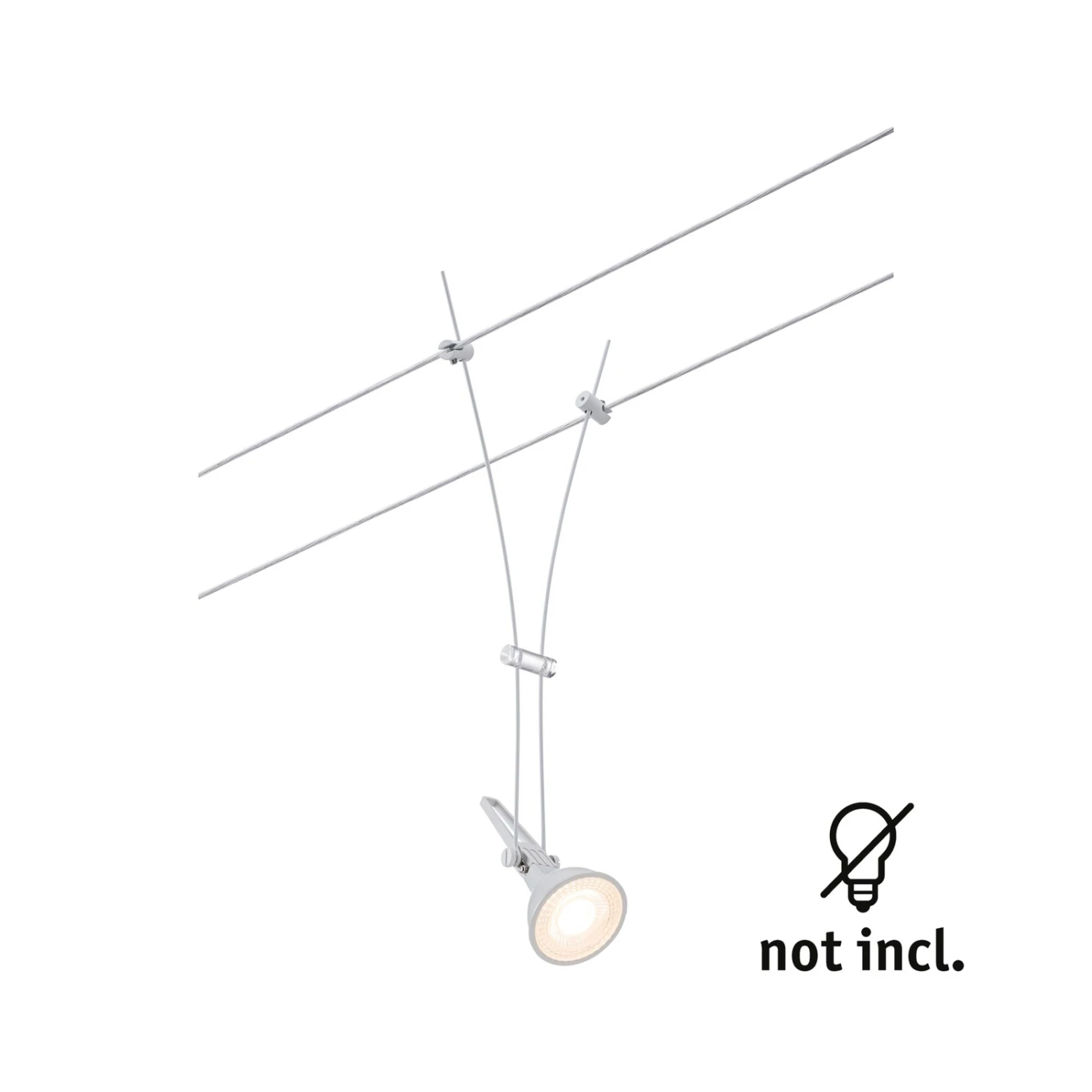 Paulmann Comet Einzelspot Für Seilsystem, Weiß 7 Paulmann Comet Einzelspot Für Seilsystem, Weiß – Bild 7