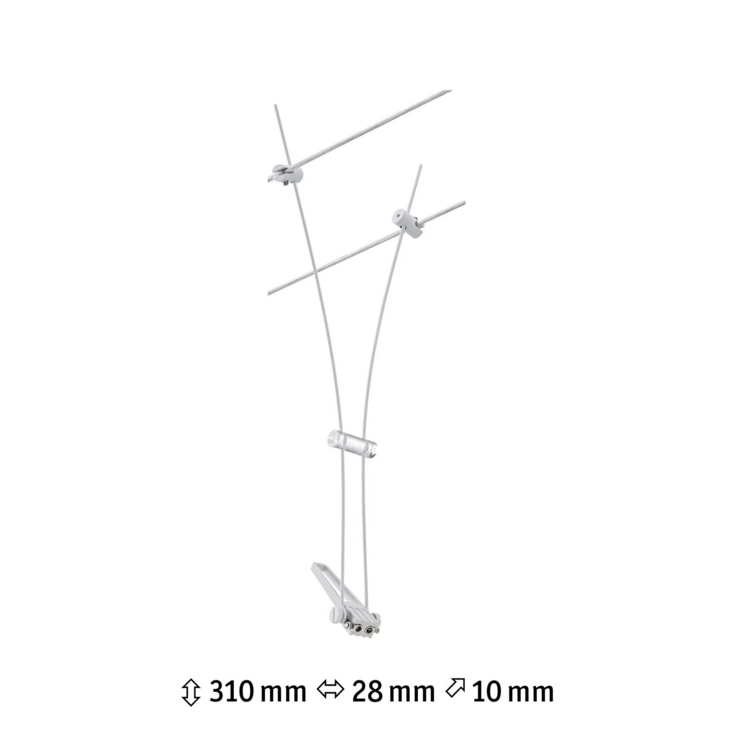 Paulmann Comet Einzelspot Für Seilsystem, Weiß 9 Paulmann Comet Einzelspot Für Seilsystem, Weiß – Bild 9