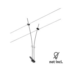 Paulmann Comet Einzelspot Für Seilsystem, Schwarz -Lampen Welt 7602737 2