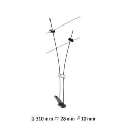 Paulmann Comet Einzelspot Für Seilsystem, Schwarz -Lampen Welt 7602737 3