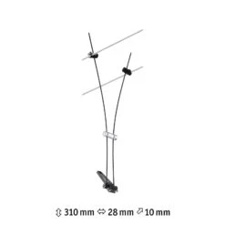 Paulmann Comet Einzelspot Für Seilsystem, Schwarz -Lampen Welt 7602737 8