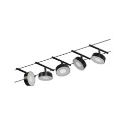 Paulmann Circle LED-Seilsystem 5fl. Schwarz Matt -Lampen Welt 7602843 2