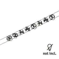 Paulmann Cardan Seilsystem Achtflammig, Schwarz M. -Lampen Welt 7602849 4