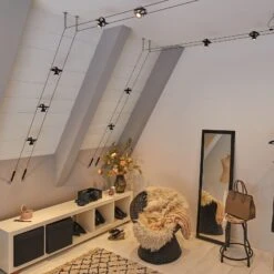 Paulmann Cardan Seilsystem Achtflammig, Schwarz M. -Lampen Welt 7602849 5