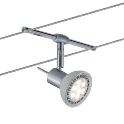 Paulmann Sheela Seilsystem 5fl. Chrom Matt -Lampen Welt 7602919 5