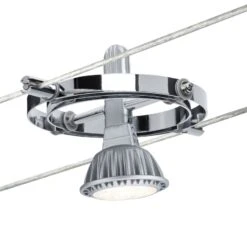 Paulmann Cardan Seilsystem 4fl. Chrom Matt/chrom 12 Paulmann Cardan Seilsystem 4fl. Chrom Matt/chrom -Lampen Welt 7602920 4