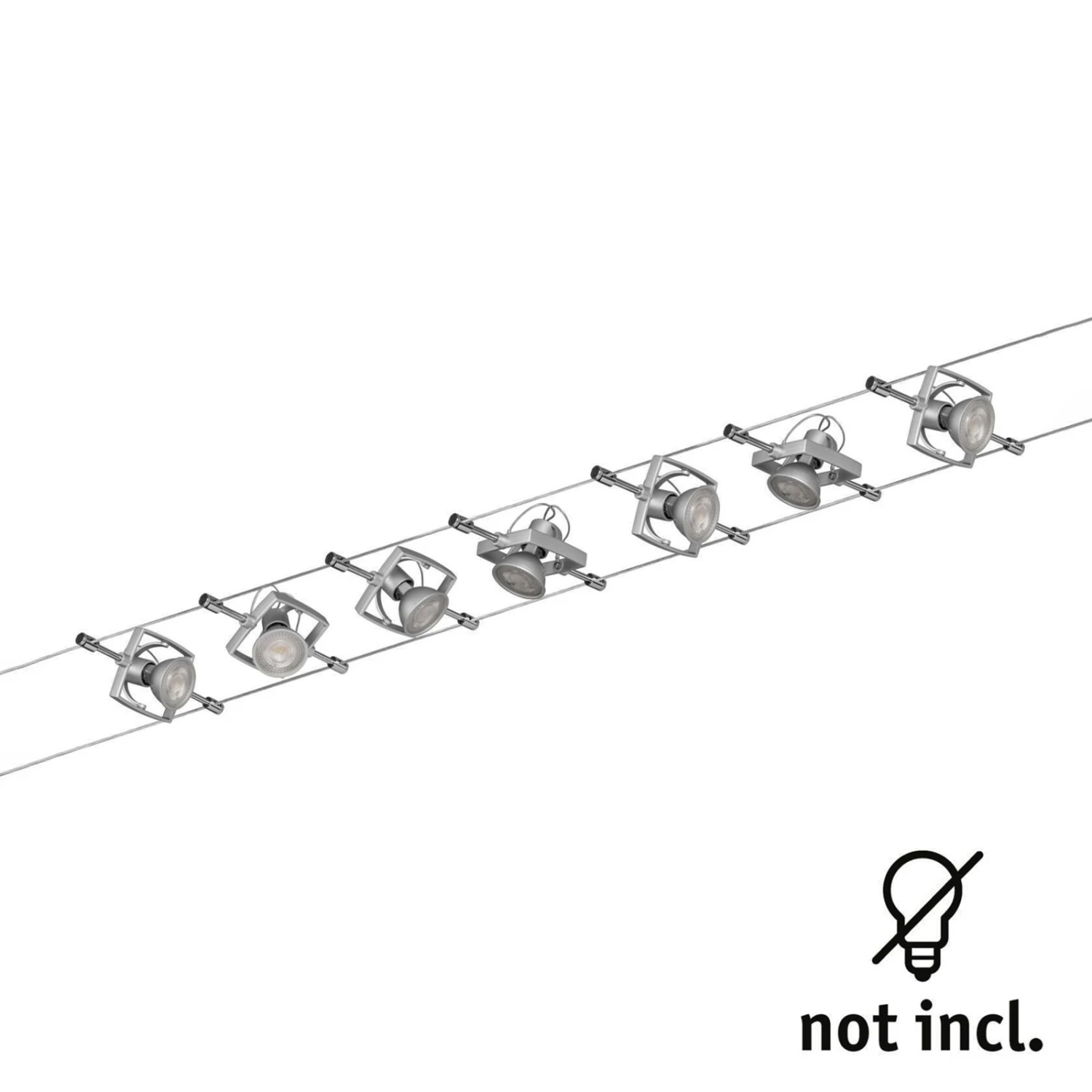 Paulmann Wire Mac II Seilsystem 7fl. Chrom 2 Paulmann Wire Mac II Seilsystem 7fl. Chrom – Bild 2
