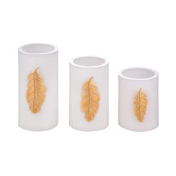 Pauleen Golden Feather Candle LED-Kerze 3er Set -Lampen Welt 7602960 4