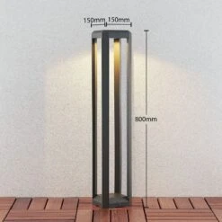 Lucande LED-Wegeleuchte Fery In Anthrazit, 80 Cm -Lampen Welt 8032190 3