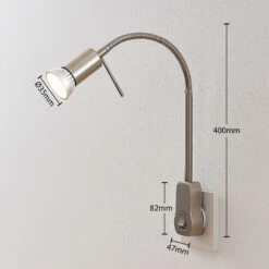 Lindby Ahoja Steckdosenleuchte, Flexarm, Schalter 12 Lindby Ahoja Steckdosenleuchte, Flexarm, Schalter -Lampen Welt 8032243 3