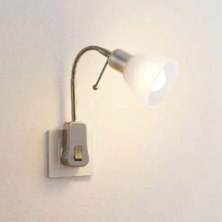 Lindby Aika Steckdosenleuchte, Flexarm, Schalter -Lampen Welt 8032244 6