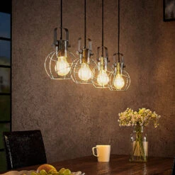 Lindby Salima Hängeleuchte Mit Käfigschirmen 4-fl. -Lampen Welt 8032257 1