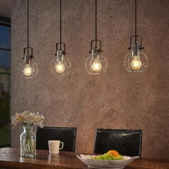 Lindby Salima Hängeleuchte Mit Käfigschirmen 4-fl. -Lampen Welt 8032257 4