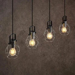 Lindby Salima Hängeleuchte Mit Käfigschirmen 4-fl. -Lampen Welt 8032257 5