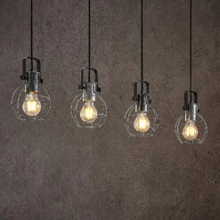 Lindby Salima Hängeleuchte Mit Käfigschirmen 4-fl. -Lampen Welt 8032257 6