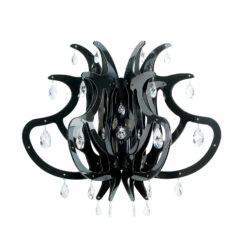 Slamp Medusa Designer-Wandleuchte, Schwarz