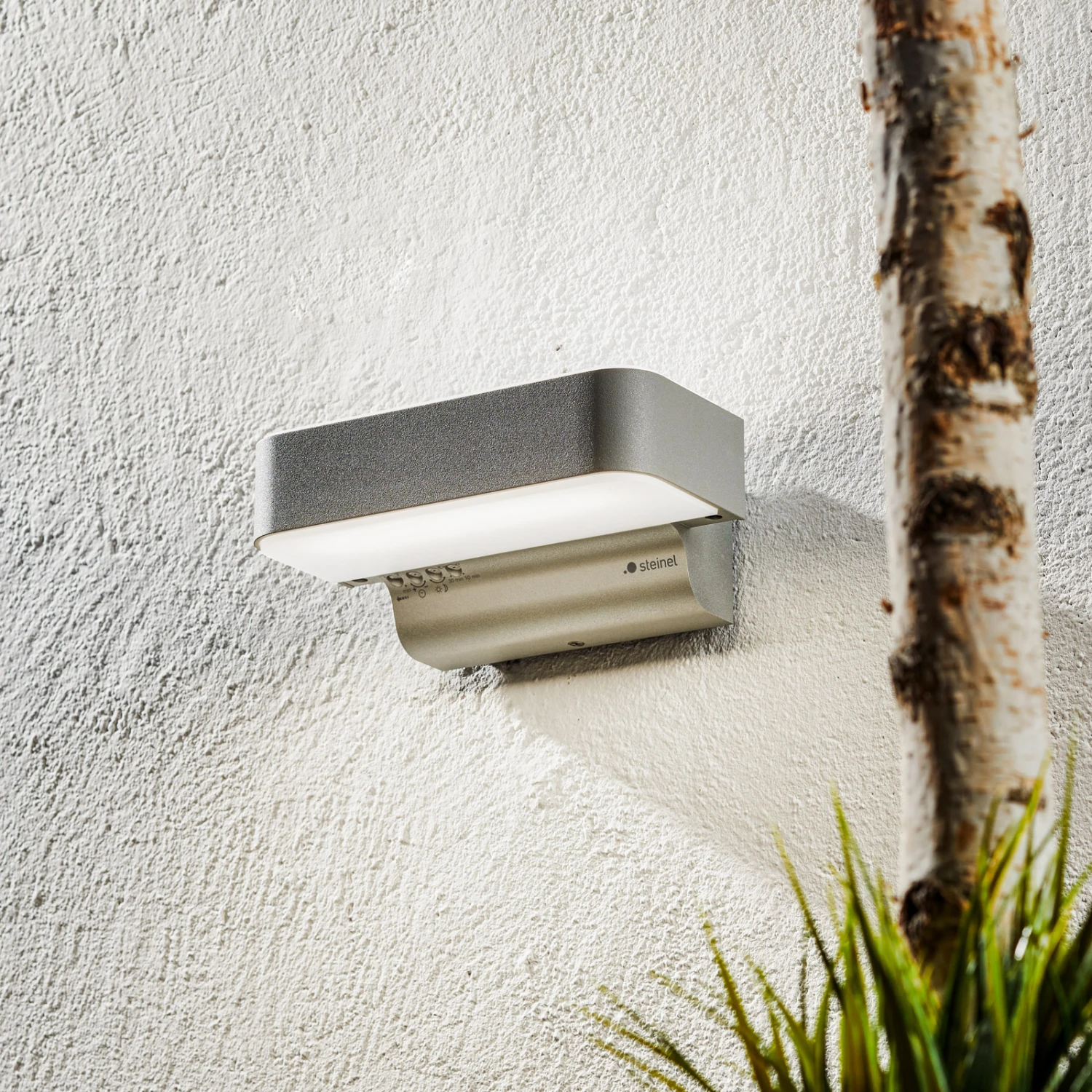 STEINEL L 810 S Sensor-Außenwandleuchte Silber 1 STEINEL L 810 S Sensor-Außenwandleuchte Silber