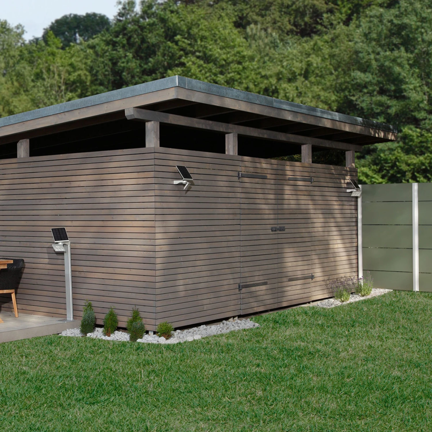 STEINEL XSolar L-S Solar-LED-Außenwandlampe Silber 4 STEINEL XSolar L-S Solar-LED-Außenwandlampe Silber – Bild 4