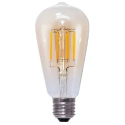 SEGULA LED-Rustikalampe E27 5W 1.900K Gold