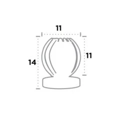 Tischlampe Claw Mit Touchfunktion, Schirm Klar -Lampen Welt 8573078 3