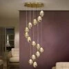 LED-Pendelleuchte Rocio 14-flammig Gold Bluetooth -Lampen Welt 8582375