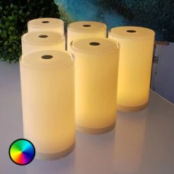 Tischleuchte Tub Im 6er-Pack, App-steuerbar, RGBW