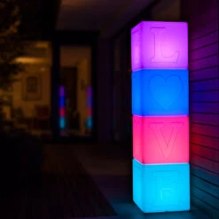 LED-Akkuleuchte The LOVE Lamp, Würfel, RGBW -Lampen Welt 8590071 4