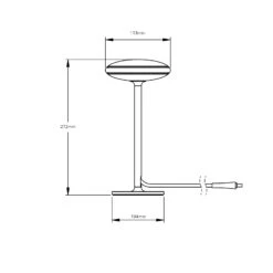 Shade ØS1 Tischlampe Ringe Schwarz Fuß Weiß Node -Lampen Welt 8604020 1