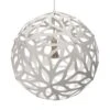 David Trubridge Floral Hängelampe Ø 60cm Weiß -Lampen Welt 8605024