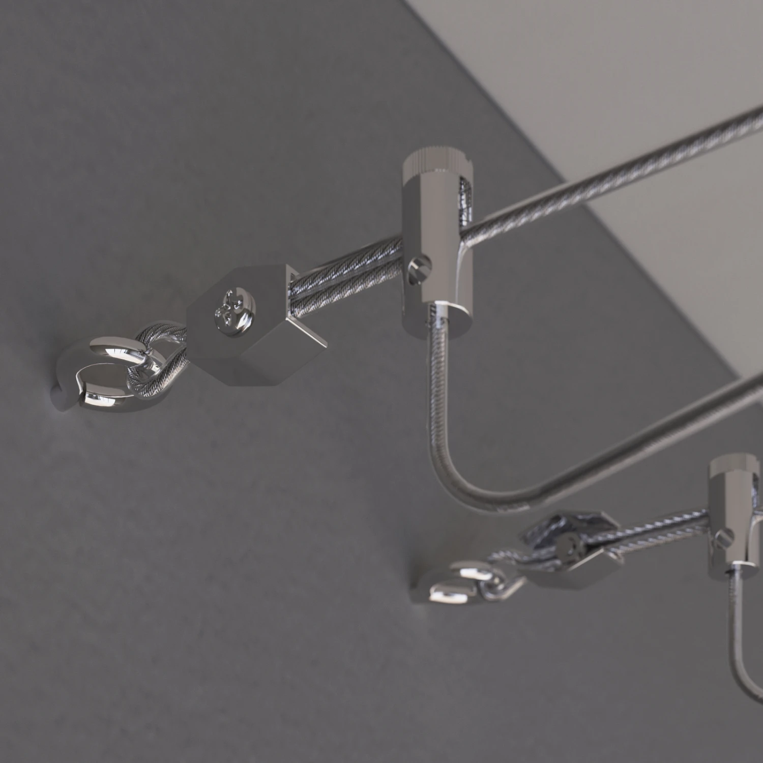 LED-Seilsystem Baloubet In Chrom 6 LED-Seilsystem Baloubet In Chrom – Bild 6