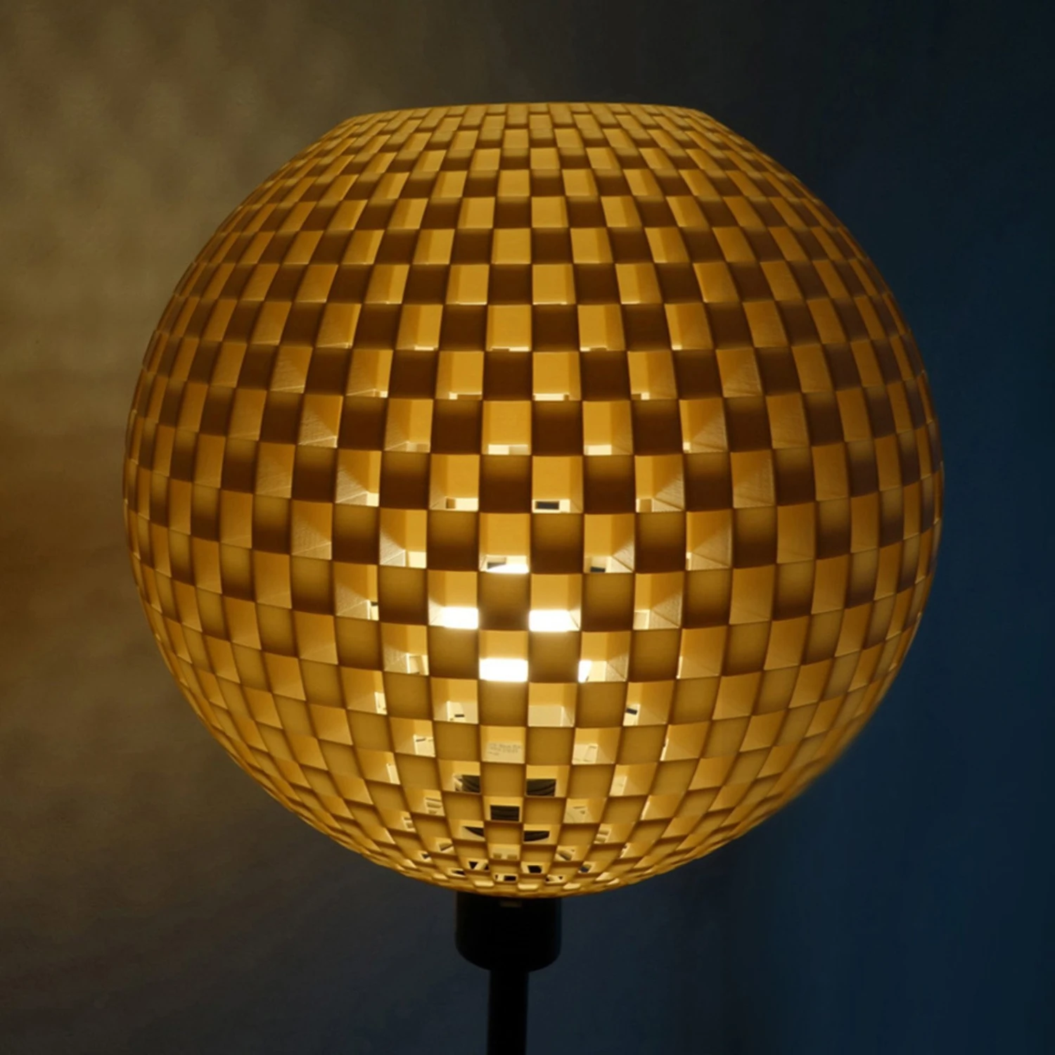 Stehleuchte Flechtwerk, Kugel, Creme-weiß 3 Stehleuchte Flechtwerk, Kugel, Creme-weiß – Bild 3