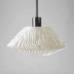Hängeleuchte Lamell Aus Biomaterial, Ø 30 Cm 6 Hängeleuchte Lamell Aus Biomaterial, Ø 30 Cm -Lampen Welt 9039035 2