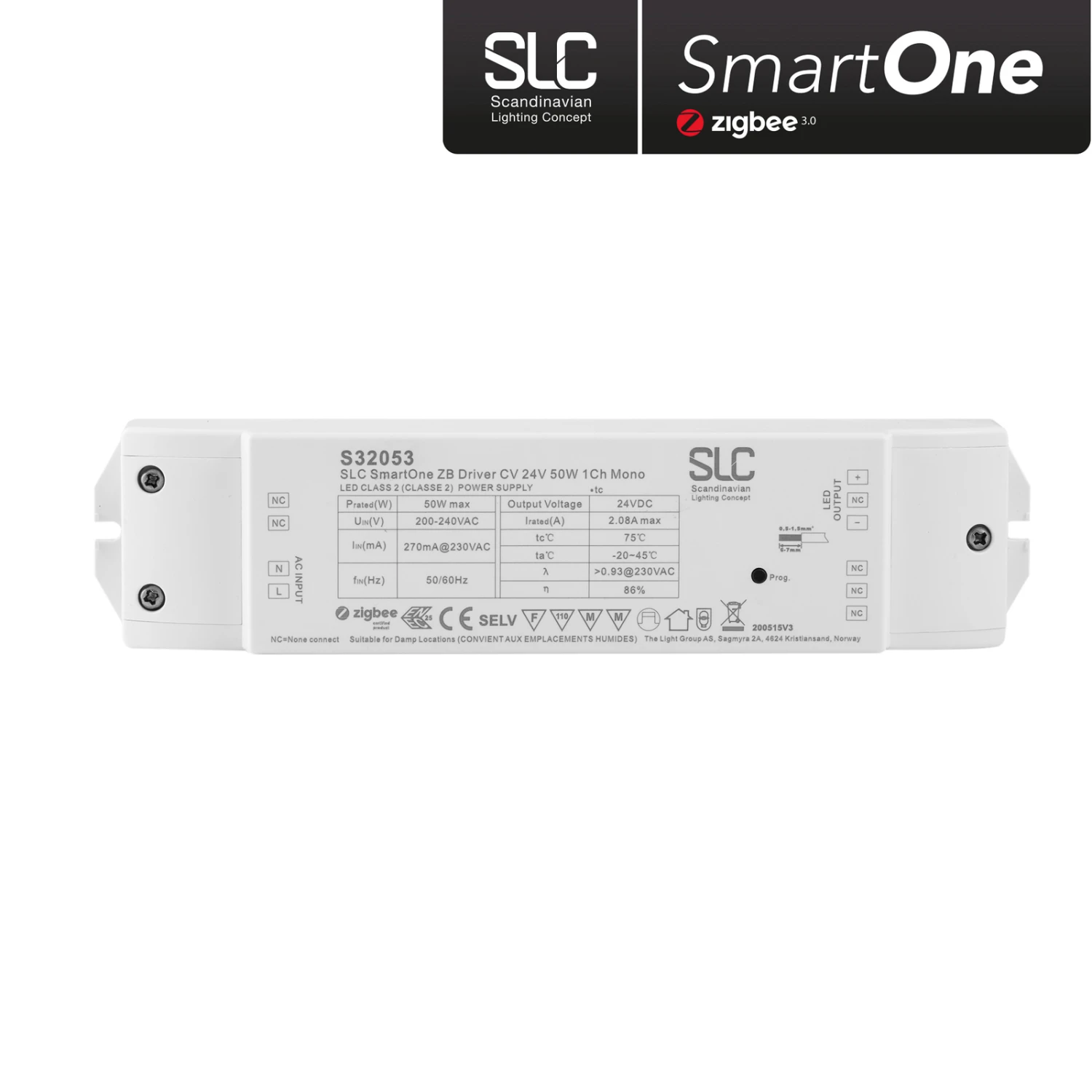 SLC SmartOne Netzteil ZigBee CV 24V 50W PWM Mono 2 SLC SmartOne Netzteil ZigBee CV 24V 50W PWM Mono – Bild 2