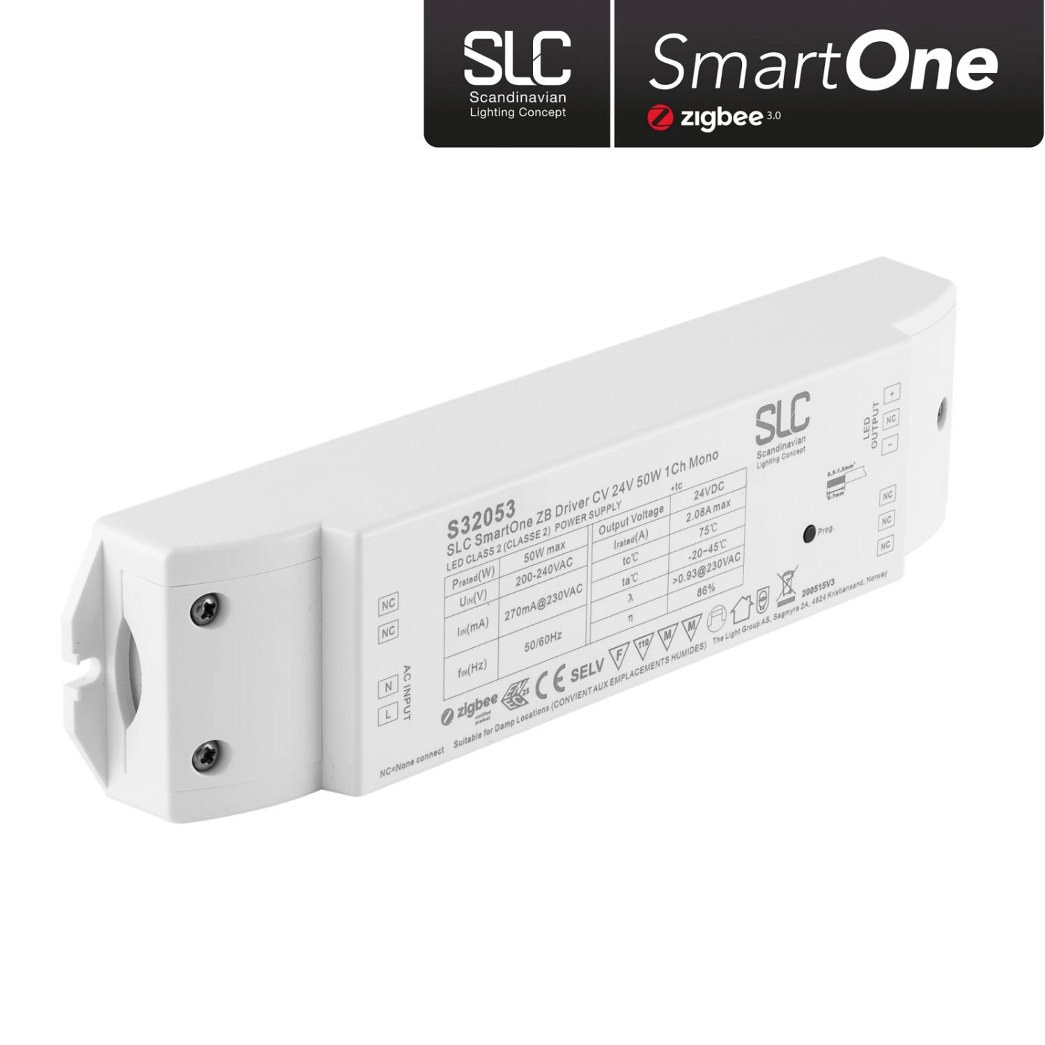SLC SmartOne Netzteil ZigBee CV 24V 50W PWM Mono 1 SLC SmartOne Netzteil ZigBee CV 24V 50W PWM Mono