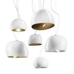 Hängeleuchte Surface Ø 40 Cm,E27, Weiß/altgrün -Lampen Welt 9508197 2