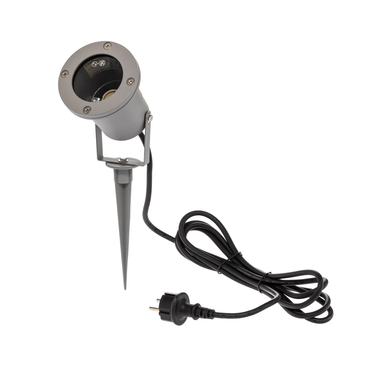 Außenstrahler Tessa Mit Erdspieß, Silber 4 Außenstrahler Tessa Mit Erdspieß, Silber – Bild 4