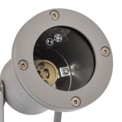 Außenstrahler Tessa Mit Erdspieß, Silber 17 Außenstrahler Tessa Mit Erdspieß, Silber -Lampen Welt 9611031 8