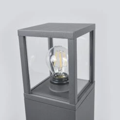 Lucande Wegeleuchte Klemens, Grafitgrau, Höhe 90 Cm -Lampen Welt 9616127 4