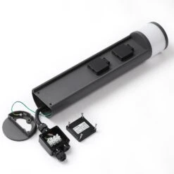 Lucande Corban Sockelleuchte Mit Zwei Steckdosen -Lampen Welt 9616172 7