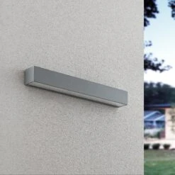 Lucande Lengo LED-Wandlampe, 50 Cm, Silber, 1-fl. -Lampen Welt 9616205 1