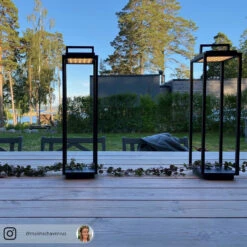 Lucande Elaja LED-Außenlaterne, Akku, USB, Schwarz -Lampen Welt 9616221 13