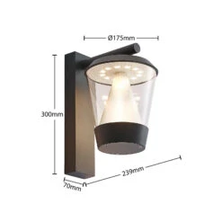 Lucande Tiany LED-Außenwandleuchte, Hängend 15 Lucande Tiany LED-Außenwandleuchte, Hängend -Lampen Welt 9617062 6