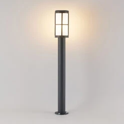 Lucande Kelini Wegeleuchte, 90 Cm, Dunkelgrau -Lampen Welt 9618151 2