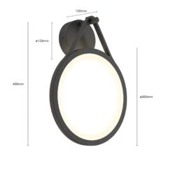 Lucande LED-Außenwandleuchte Mirco, Ringförmig, IP65 -Lampen Welt 9619145 4