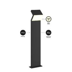 Arcchio Havin LED-Wegeleuchte, Dunkelgrau -Lampen Welt 9619286 9