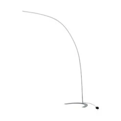 Silberne LED-Stehlampe Danua In Bogenform -Lampen Welt 9620433 2