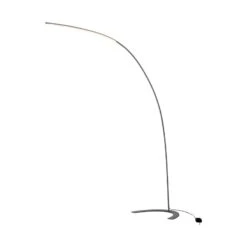 Silberne LED-Stehlampe Danua In Bogenform -Lampen Welt 9620433 3